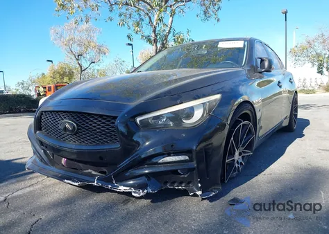 2015 Infiniti Q50 Premium from USA, damaged, VIN JN1BV7APXFM357897